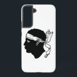 Samsung Galaxy S22 Plus Case Flag of Corsica<br><div class="desc">Transform your Samsung Galaxy S22 Plus into a symbol of Corsican pride with our exclusive cover featuring the flag of Corsica! Crafted with meticulous attention to detail, this cover proudly showcases the iconic design of the Corsican flag. The flag features a white Moor's head wearing a bandanna on a field...</div>