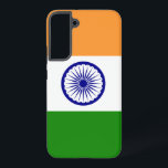 Samsung Galaxy S22 Plus Case Flag of India<br><div class="desc">Add a touch of Indian pride to your Samsung Galaxy S22 Plus with our exclusive cover featuring the flag of India! Crafted with meticulous attention to detail, this cover celebrates Indian heritage and cultural richness. The design proudly showcases the iconic tricolor pattern of saffron, white, and green, with the Ashoka...</div>