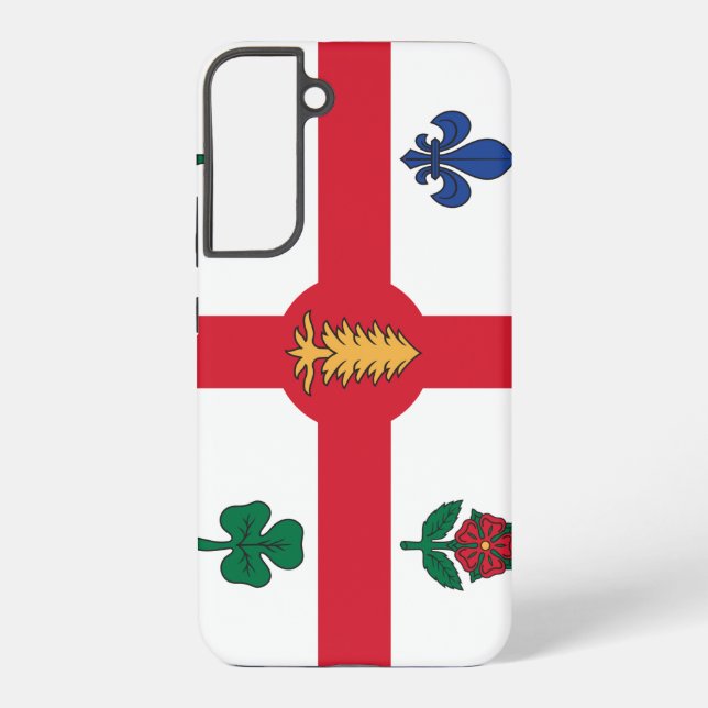 Samsung Galaxy S22 Plus Case Flag of Montreal (Back)