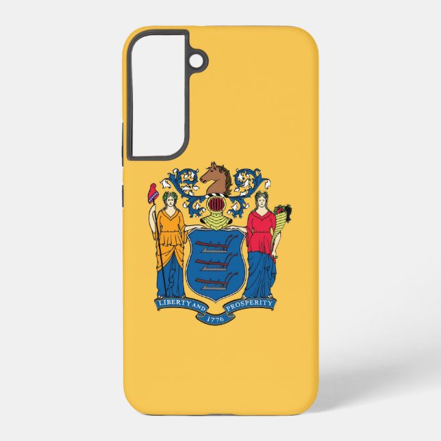 Samsung Galaxy S22 Plus Case Flag of New Jersey (Back)
