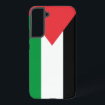 Samsung Galaxy S22 Plus Case Flag of Palestine<br><div class="desc">Protect your Samsung Galaxy S22 Plus with this custom case featuring the flag of Palestine! Crafted to combine durability with style, this case showcases the vibrant and powerful colours of the Palestinian flag—red, green, white, and black. The bold design not only shields your device but also proudly displays your solidarity...</div>