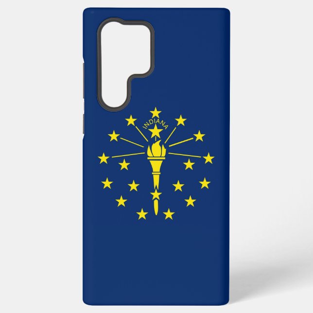 Samsung Galaxy S22 Ultra Case Flag of Indiana (Back)