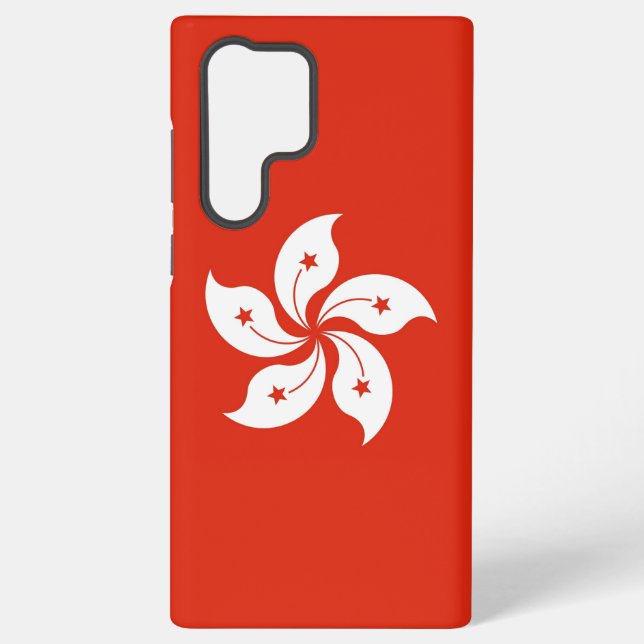 Samsung Galaxy S22 Ultra Case with Hong Kong flag (Back)