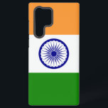 Samsung Galaxy S22 Ultra Case with India flag<br><div class="desc">Add a touch of Indian pride to your Samsung Galaxy S22 Ultra with our exclusive cover featuring the flag of India! Crafted with meticulous attention to detail, this cover is more than just a protective accessory; it's a celebration of Indian heritage and cultural richness. The design proudly showcases the iconic...</div>