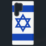 Samsung Galaxy S22 Ultra Case with Israel flag<br><div class="desc">Add a touch of Israeli pride to your Samsung Galaxy S22 Ultra with our exclusive cover featuring the flag of Israel! Crafted with meticulous attention to detail, this cover is more than just a protective accessory; it's a celebration of Israeli heritage and cultural richness. The design proudly showcases the iconic...</div>