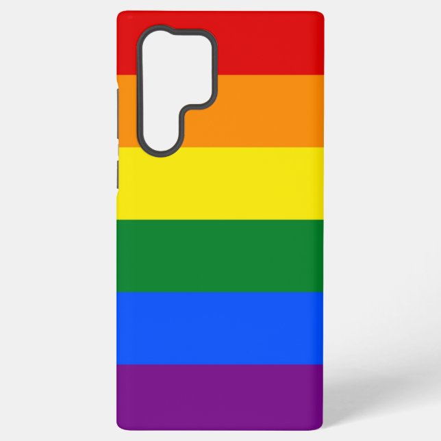 Samsung Galaxy S22 Ultra Case with LGBT flag (Back)