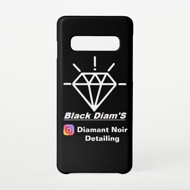 Samsung S10 Shell "Black Diam's" Limited Edition Samsung Galaxy Case (Back)