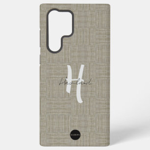SamsungCase with a Natural Linen Look Design HAMby Samsung Galaxy Case