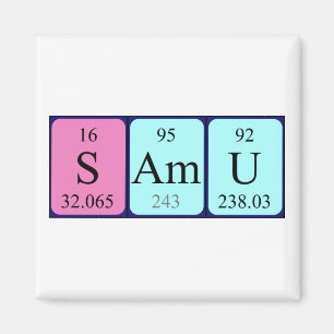 Samu periodic table name magnet