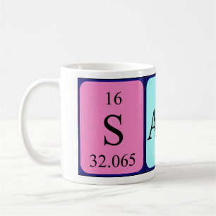 Samu periodic table name mug