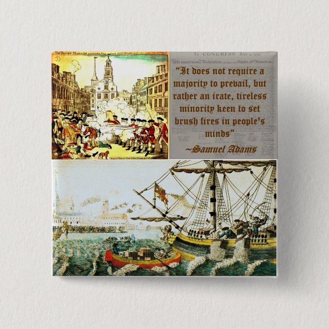 Samuel Adams 15 Cm Square Badge (Front)