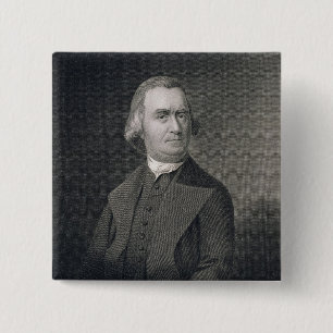 Samuel Adams, engraved by G.F. Storm (fl.c.1834) a 15 Cm Square Badge