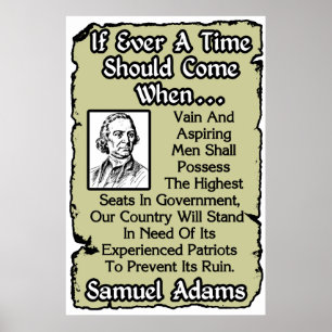 Samuel Adams: Experienced Patriots Poster