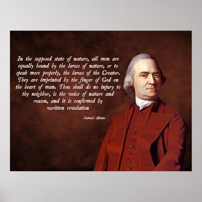Samuel Adams God Poster (Front)