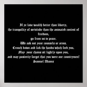 Samuel Adams - Poster