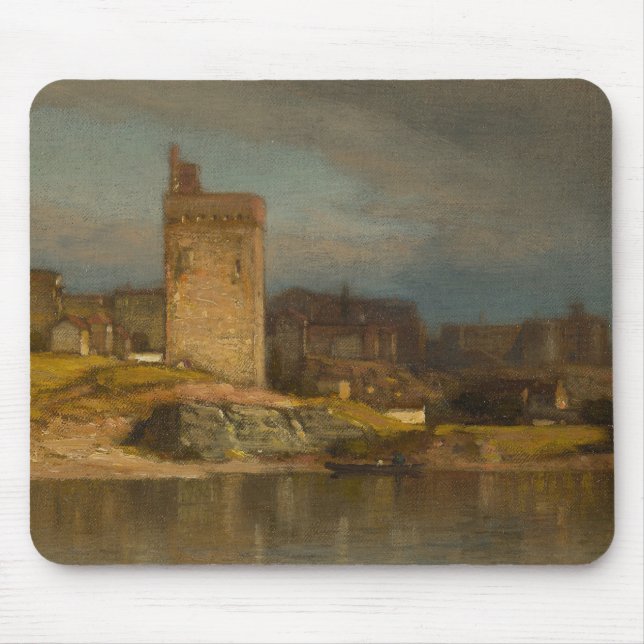 Samuel Colman - Old Tower at Avignon Mouse Pad (Front)