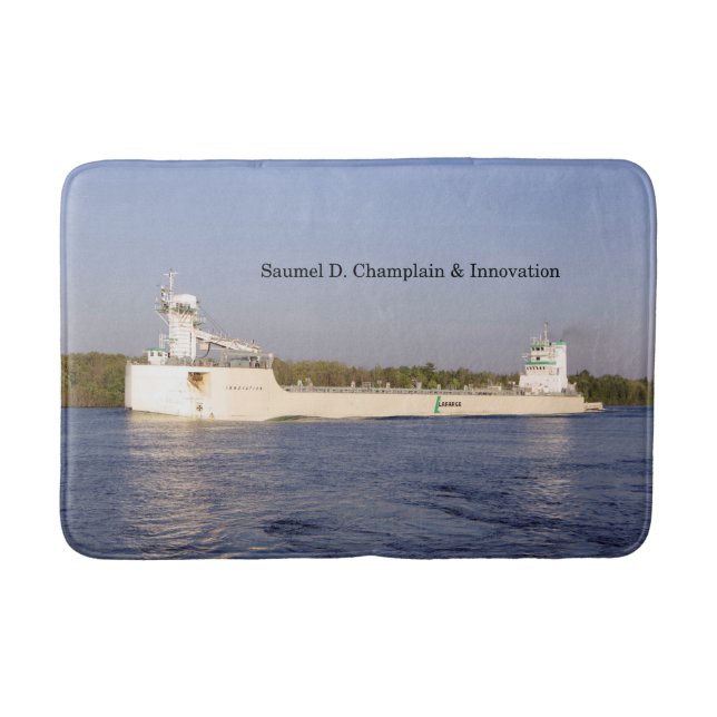 Samuel D. Champlain & Innovation bath mat (Front)