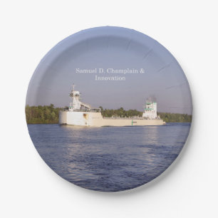 Samuel D. Champlain & Innovation paper plate