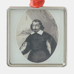 Samuel de Champlain 1854 Metal Tree Decoration