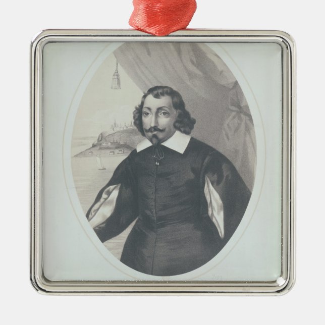 Samuel de Champlain  1854 Metal Tree Decoration (Front)