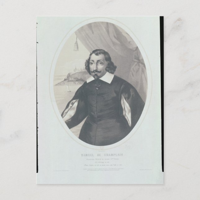 Samuel de Champlain  1854 Postcard (Front)