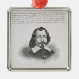 Samuel de Champlain Metal Ornament