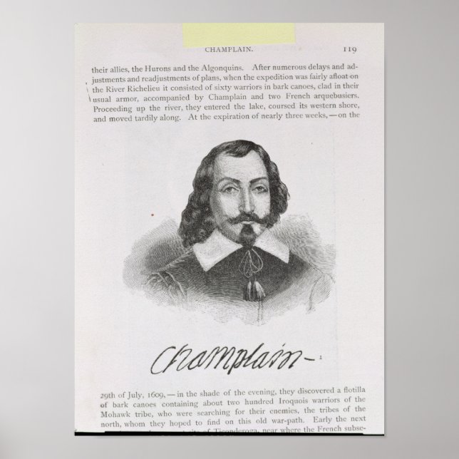 Samuel de Champlain Poster (Front)