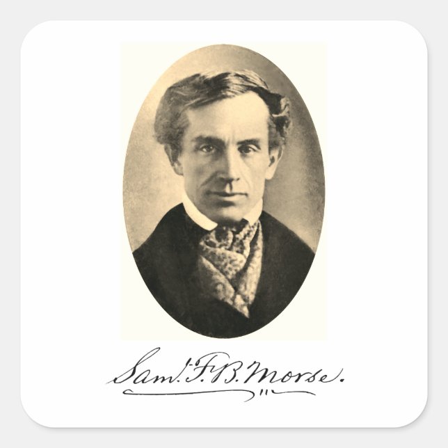 Samuel Finley Breese Morse Square Sticker (Front)