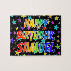 "SAMUEL" First Name, Fun "HAPPY BIRTHDAY" Jigsaw Puzzle
