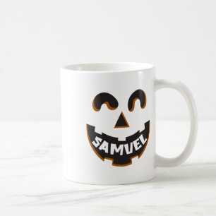 Samuel Jack O' Lantern Pumpkin Kids Custom Hallowe Coffee Mug
