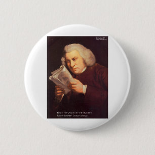 Samuel Johnson Love Is Wisdom Gifts Cards Etc 6 Cm Round Badge