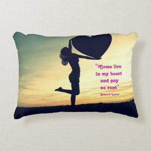 Samuel Lover quote heart love inspiration Case-Mat Decorative Cushion