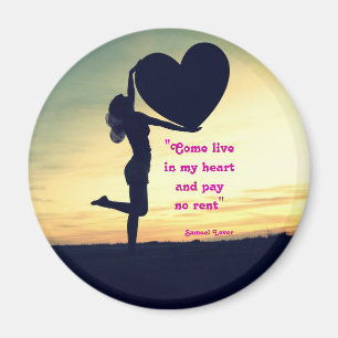Samuel Lover quote heart love inspiration Case-Mat Magnet
