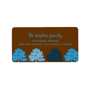 Samuel Lucas Wedding Bar Mitzvah Blue Trees Label