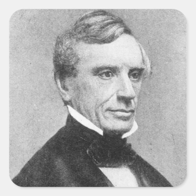 Samuel Morse Square Sticker (Front)