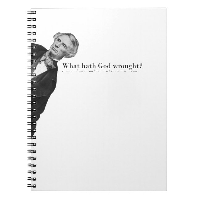 Samuel Morse – The Message That Echoes Notebook (Front)