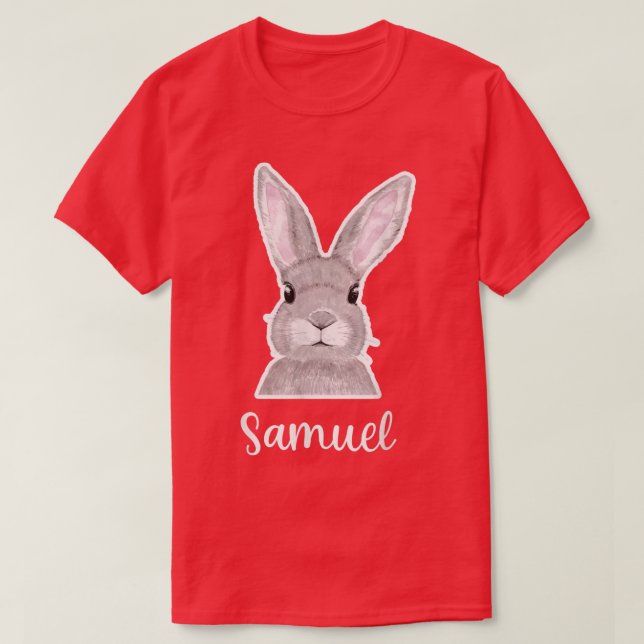 Samuel Name Easter Bunny Custom Name Good Friday  T-Shirt (Design Front)