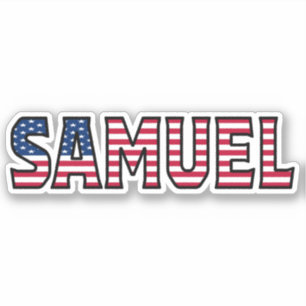 Samuel Name Vorname USA Sticker Stickerset