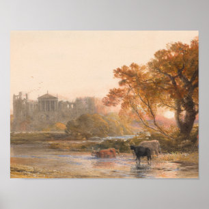 Samuel Palmer - Evening in Italy - the Deserted Poster