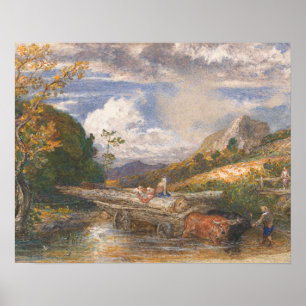 Samuel Palmer - Timber Wagon Crossing a Stream Poster