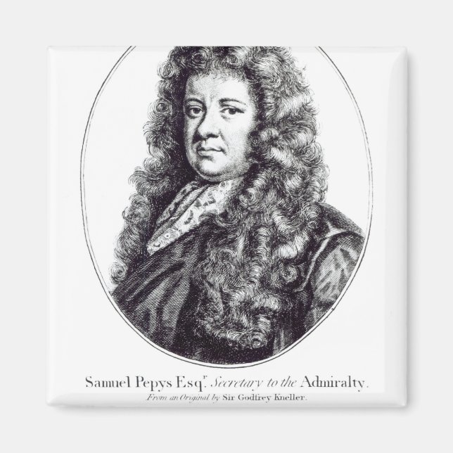 Samuel Pepys Magnet (Front)