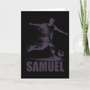 Samuel Soccer Boys Personalised First Name Samuel Card