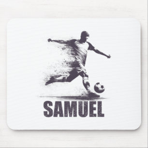 Samuel Soccer Boys Personalized First Name Samuel Mouse Pad