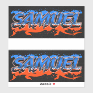 Samuel Vorname Name Graffiti Aufkleber Sticker