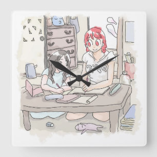 Samugokuchi Square Wall Clock