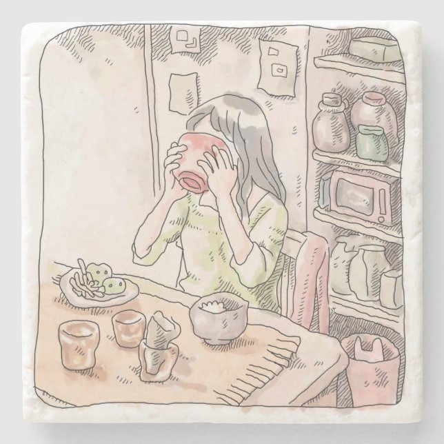 Samuku Gōji Stone Coaster (Front)