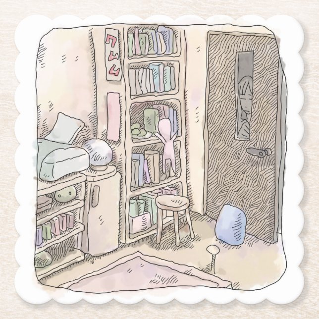 Samuku Mu Paper Coaster (Front)