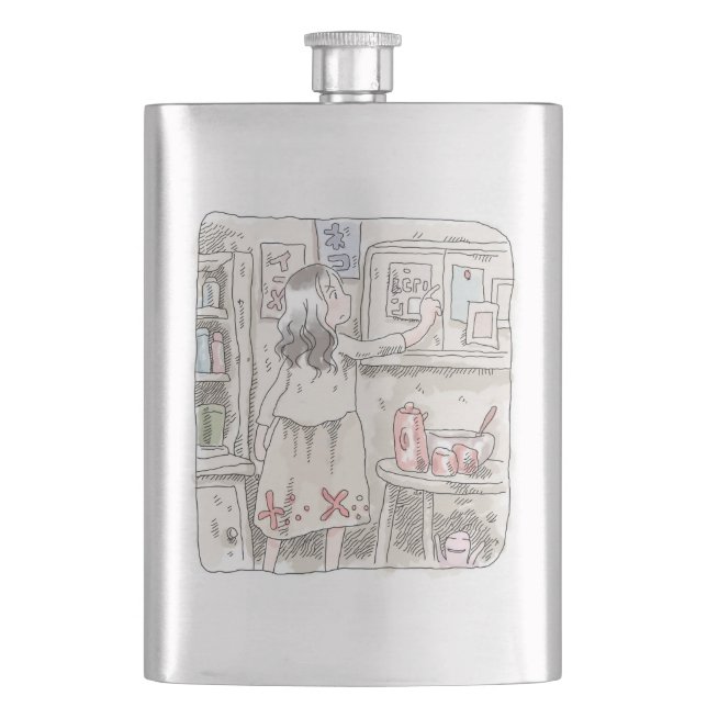 Samuku Saba Hip Flask (Front)