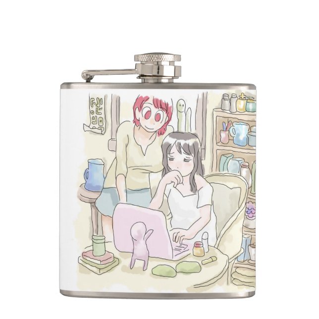 Samuniyaji Hip Flask (Front)