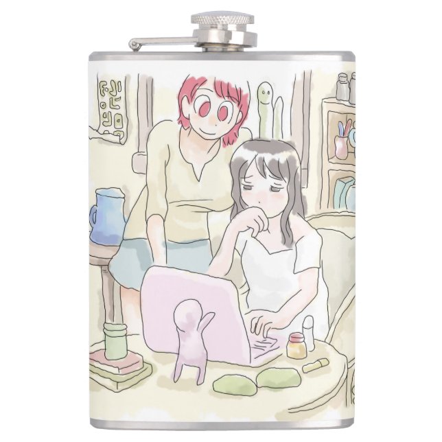 Samuniyaji Hip Flask (Front)